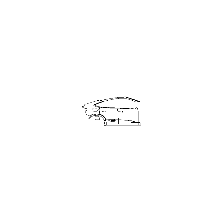 Audi Q6 e-tron Exterior 2024 - (right) Door+Side Skirt+Rear Fender (with roof rack)