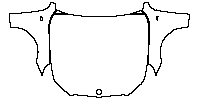 BMW i5 Exterior 2024 - Hood+Fender (Split design, for 60in width materials , with ''M'' emblem on fender)