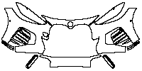 BMW i4 Exterior 2022 - Bumper+Headlamp (with 4 PDC , splicing, reduce the difficulty of construction)