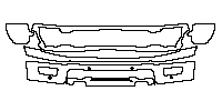 Ford F-150 SuperCrew 2021 - Bumper+Headlamp (with 4 PDC)