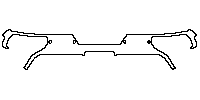 GMC Sierra HD 3500 HD 2024 - Rear Bumper (with 4 PDC)