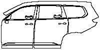 Exeed Exeed VX Exterior 2024 - (left) Door+Rear Fender+Side Skirt