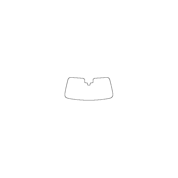 BMW 5 Series Sedan 2024 - Windshield (inside) (with mirror cutout)