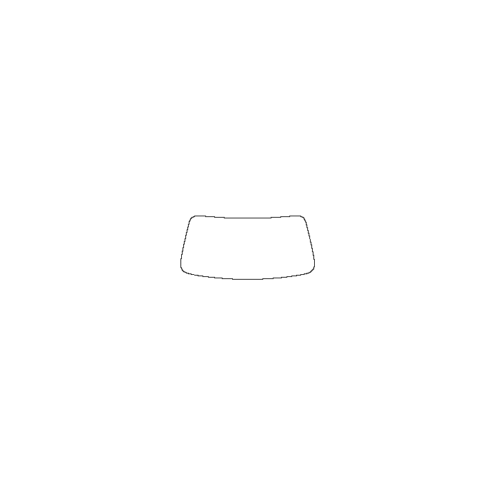 BMW 5 Series Sedan 2024 - Windshield (inside) (without mirror cutout)