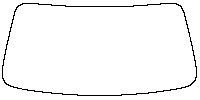 BMW 5 Series Sedan 2024 - Windshield (inside) (without mirror cutout)