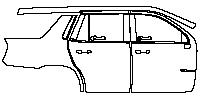 Chevrolet Tahoe Exterior 2021 - (right)Door+Side Skirt+Rear Fender (with ''TAHOE'' emblem on doors)
