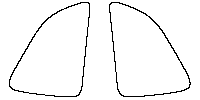Volkswagen Tiguan (EU) Window 2024 - Rear Quarter (Edge ends at the inner side of dotted area)