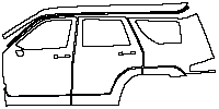 Tank 700 Hi4-T Base 2024 - (left) Door+Side Skirt+Rear Fender