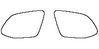 Lexus TX Window 2024 - Rear Quarter (Edge exceeds the innder side of black cermic by 3mm)