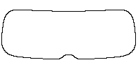 Lexus TX Window 2024 - Rear Window (Edge exceeds the innder side of black cermic by 3mm)
