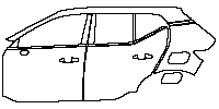 Volvo EX40 (NA) Exterior 2024 - (left) Door+Rear Fender