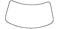 MINI MINI Aceman Window 2024 - Windshield (inside) (without mirror and dotted area cutout)