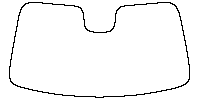 Avatr Avatr 07 Windows 2024 - Windshield (inside) (with mirror and dotted area cutout , Edge exceeds the innder side of black ce