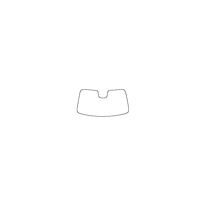 Avatr Avatr 07 Windows 2024 - Windshield (inside) (with mirror and dotted area cutout , Edge exceeds the innder side of black ce