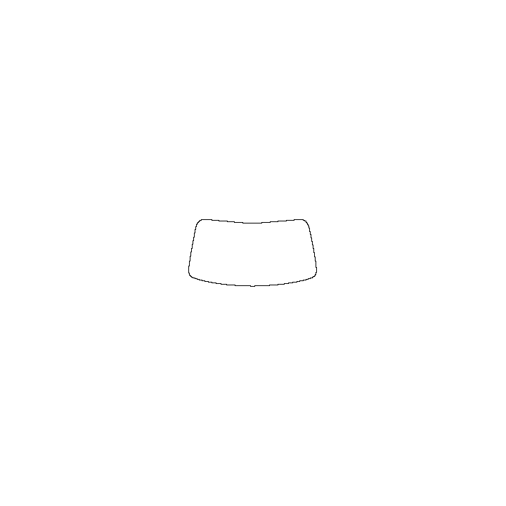 Avatr Avatr 07 Windows 2024 - Windshield (inside) (without mirror cutout , Edge ends at the inner side of dotted area)