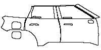 MINI MINI Aceman SE 2024 - (right) Door+Rear Fender