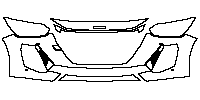 Peugeot 208 (EU) GT 2021 - Bumper+Headlamp (with 2 PDC)
