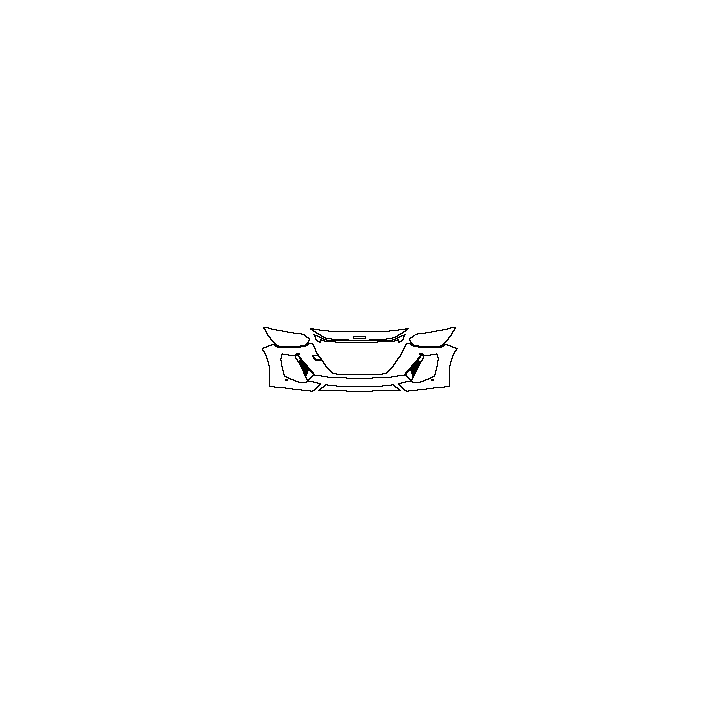 Peugeot 208 (EU) GT 2021 - Bumper+Headlamp (with 2 PDC)