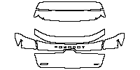 Peugeot 208 (EU) GT 2021 - Trunk Lid (with ''PEUGEOT'', ''208'', ''GT'' emblems)