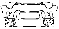 Smart 5 Brabus 2024 - Bumper+Headlamp (with 2 PDC)