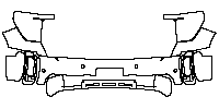 GMC Sierra HD 3500 HD 2024 - Bumper+Headlamp (with License plate cutout , with 4 PDC)