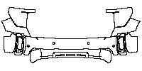 GMC Sierra HD 3500 HD 2024 - Bumper+Headlamp (without License plate cutout , with 4 PDC)