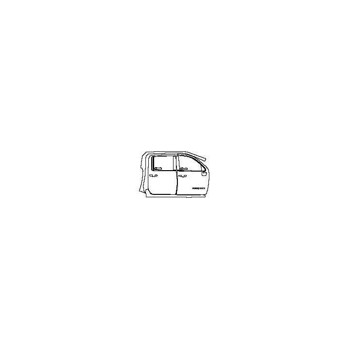 GMC Sierra HD 3500 HD 2024 - (right) Door+Rear Fender+Side Skirt (with ''AT4 HD'' emblem on front door)
