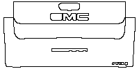 GMC Sierra HD 3500 HD 2024 - Trunk Lid (with multi-pro tailgate , with ''GMC'',''SIERRA'' , ''AT4'' emblems)