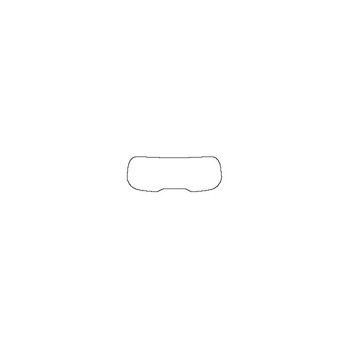 Lexus LBX (EU) Window 2024 - Rear Window (Edge exceeds the innder side of black cermic by 3mm)
