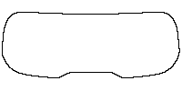 Lexus LBX (EU) Window 2024 - Rear Window (Edge exceeds the innder side of black cermic by 3mm)