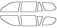 Toyota Grand Highlander (US) Window 2024 - Side Window (Edge exceeds the innder side of black cermic by 3mm)