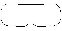 Toyota Grand Highlander (US) Window 2024 - Rear Window (Edge ends at the inner side of dotted area)