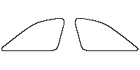 Lincoln Nautilus (US) Window 2024 - Rear Quarter (Edge ends at the inner side of dotted area)