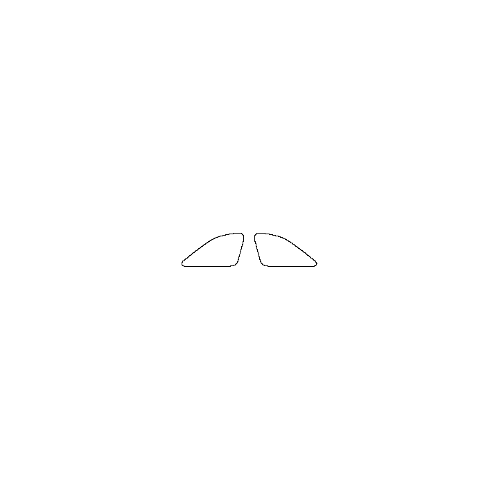Lincoln Nautilus (US) Window 2024 - Rear Quarter (Edge exceeds the innder side of black cermic by 3mm)