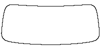 Lincoln Nautilus (US) Window 2024 - Rear Window (Edge exceeds the innder side of black cermic by 3mm)