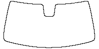 GMC Acadia Windows 2024 - Windshield (inside) (with mirror cutout)
