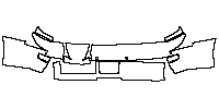 Haval H9 Exterior 2024 - Rear Bumper (with 4 PDC , with CN license plate cutout)