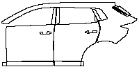 Changan Auto CS55 PLUS (CN) Exterior 2024 - (left) Door+Rear Fender+Side Skirt