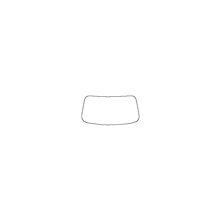 Roewe RX5 Window 2023 - Windshield (without mirror and dotted area cutout)