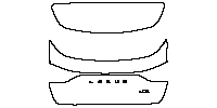 Lexus LBX (EU) Exterior 2024 - Trunk Lid (with ''LEXUS'', ''LBX'' emblems)