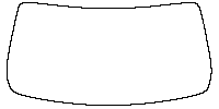 Chevrolet Trailblazer Windows 2024 - Windshield (inside) (without mirror cutout)