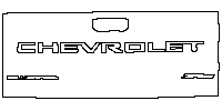 Chevrolet Silverado HD 2500 HD 2024 - Trunk Lid (with ''CHEVROLET'' , ''SILVERDO'' , ''ZR2'' emblems)