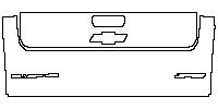 Chevrolet Silverado HD 2500 HD 2024 - Trunk Lid (with Multi-Flex tailgate , with ''SILVERADO'' , ''ZR2'' emblems)