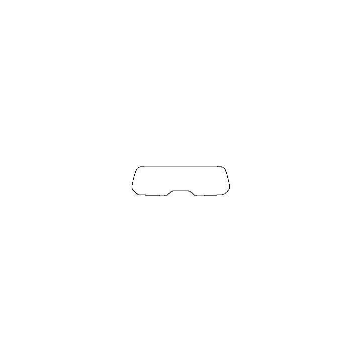Deepal G318 Windows 2024 - Rear Window (Edge ends at the inner side of dotted area)