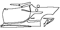 Chevrolet Corvette ZR1 2019 - (left) Door+Rear Fender+Side Skirt