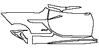 Chevrolet Corvette ZR1 2019 - (right) Door+Rear Fender+Side Skirt