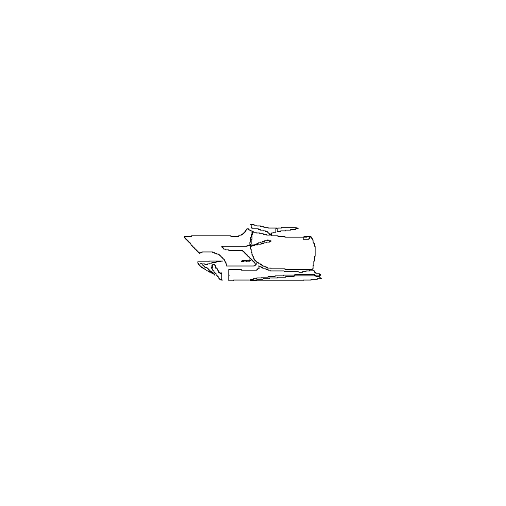 Chevrolet Corvette ZR1 2019 - (right) Door+Rear Fender+Side Skirt