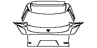 NETA X Exterior 2023 - Trunk Lid (with ''合众'', ''哪吒X'' emblems)