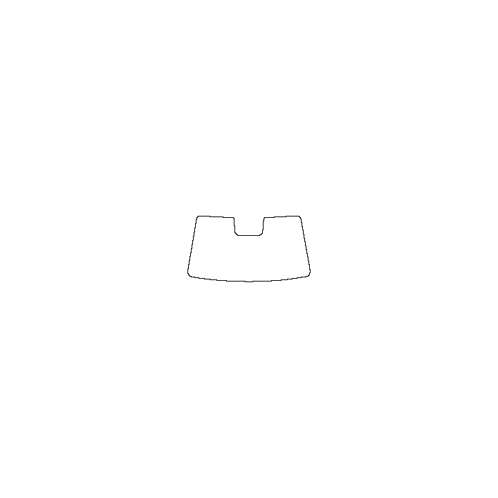 BYD Sealion 05 (CN) DM-i 2025 - Windshield (inside) (with mirror and dotted area cutout , Edge ends at the inner side of dotted