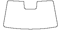 BYD Sealion 05 (CN) DM-i 2025 - Windshield (inside) (with mirror and dotted area cutout , Edge ends at the inner side of dotted